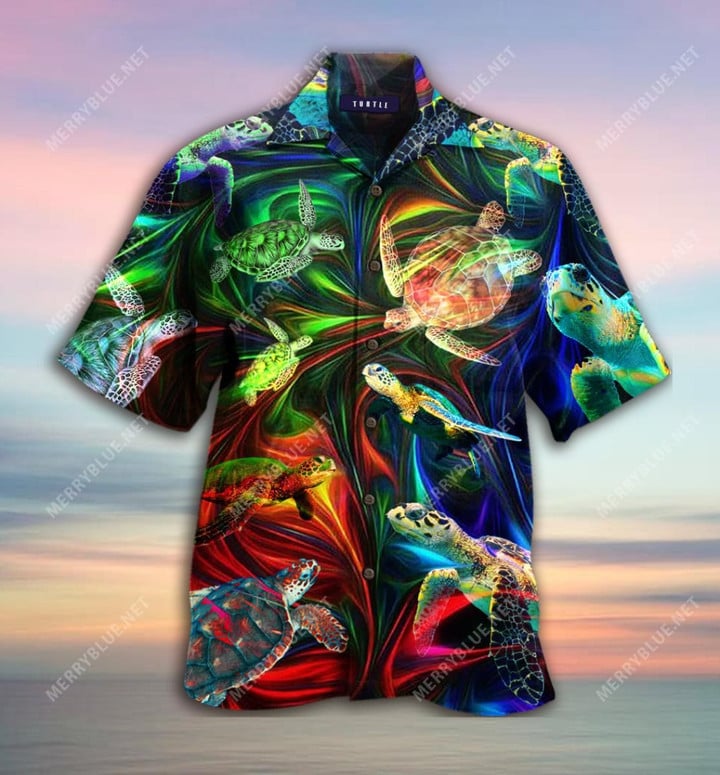 Amazing Turtle Aloha Hawaiian Shirt Colorful Short Sleeve Summer Beach Casual Shirt For Men And Women
