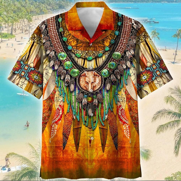 Amazing Indigenous People Aloha Hawaiian Shirt Colorful Short Sleeve Summer Beach Casual Shirt For Men And Women