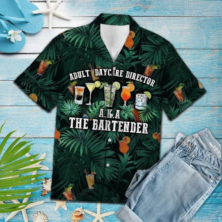 The Bartender Tropical Aloha Hawaiian Shirt Colorful Short Sleeve Summer Beach Casual Shirt For Men And Women