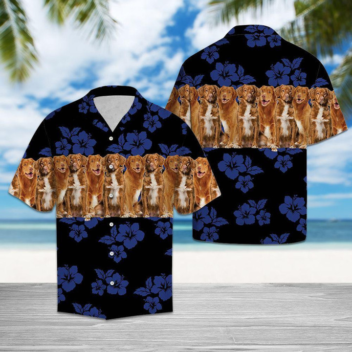 Nova Scotia Duck Tolling Retriever Aloha Hawaiian Shirt Colorful Short Sleeve Summer Beach Casual Shirt For Men And Women