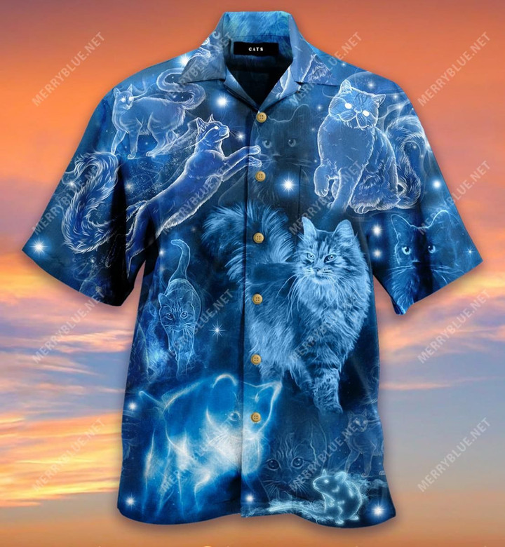 My Cat Is My Protector Aloha Hawaiian Shirt Colorful Short Sleeve Summer Beach Casual Shirt For Men And Women