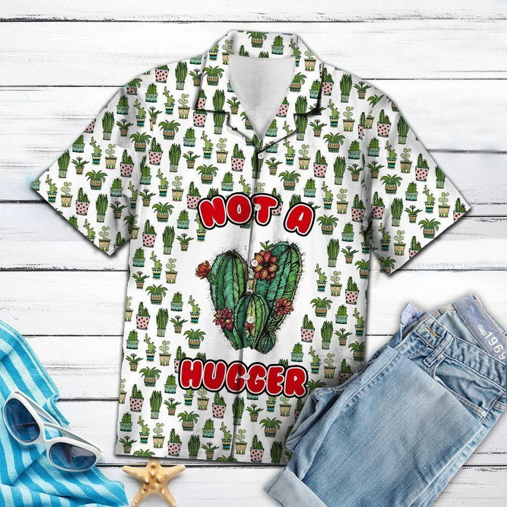 Cactus Hugger Aloha Hawaiian Shirt Colorful Short Sleeve Summer Beach Casual Shirt For Men And Women