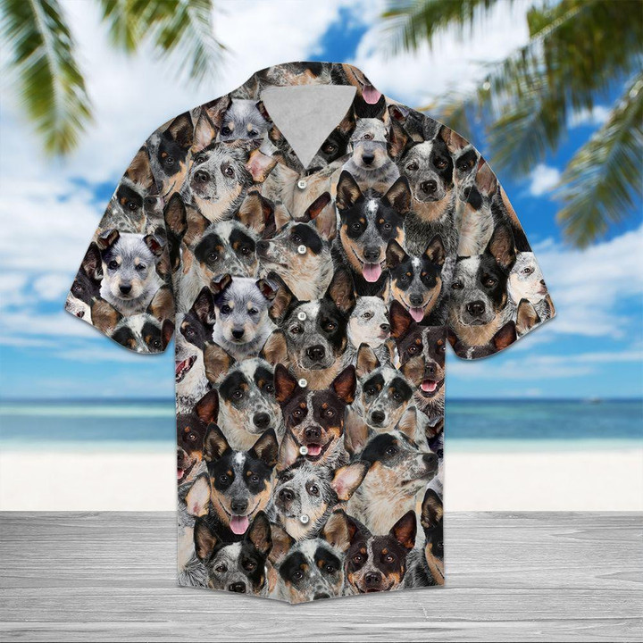 Australian Cattle Dog Aloha Hawaiian Shirt Colorful Short Sleeve Summer Beach Casual Shirt For Men And Women
