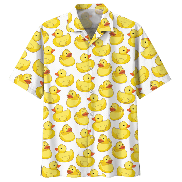 Duck Aloha Hawaiian Shirt Colorful Short Sleeve Summer Beach Casual Shirt For Men And Women