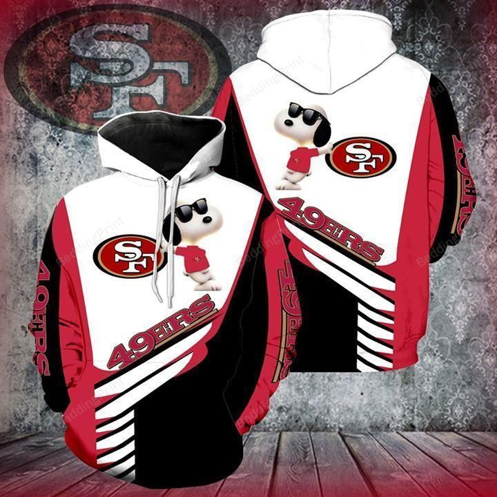 San Francisco 49ers Snoopy For 49ers Fan 3D All Over Print Hoodie, Zip-up Hoodie