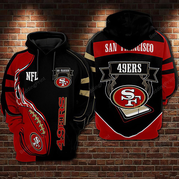 San Francisco 49ers NFL 3D All Over Print Hoodie, Zip-up Hoodie