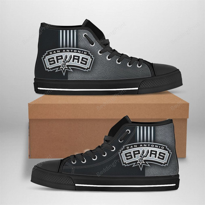San Antonio Spurs Nba Basketball High Top Shoes