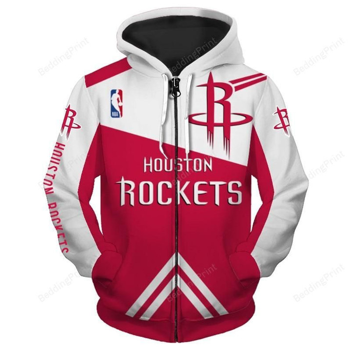 Houston Rockets 3D All Over Print Hoodie, Zip-up Hoodie