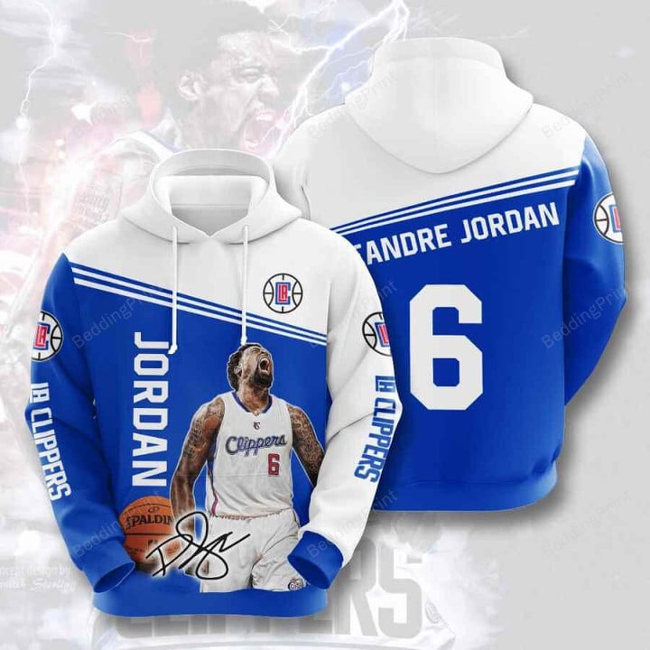 Nba Los Angeles Clippers Deandre Jordan 3D All Over Print Hoodie, Zip-up Hoodie