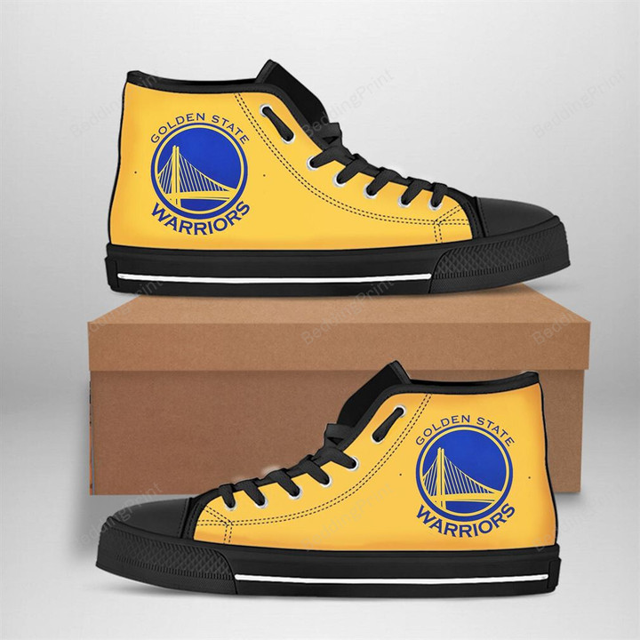 Golden State Warriors Nba Basketball High Top Shoes