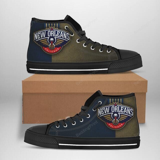 New Orleans Pelicans Nba Basketball High Top Shoes