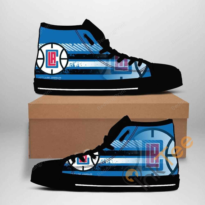 Los Angeles Clippers Nba Basketball High Top Shoes