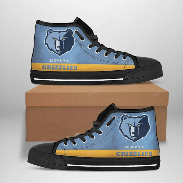 Memphis Grizzlies Nba Basketball High Top Shoes