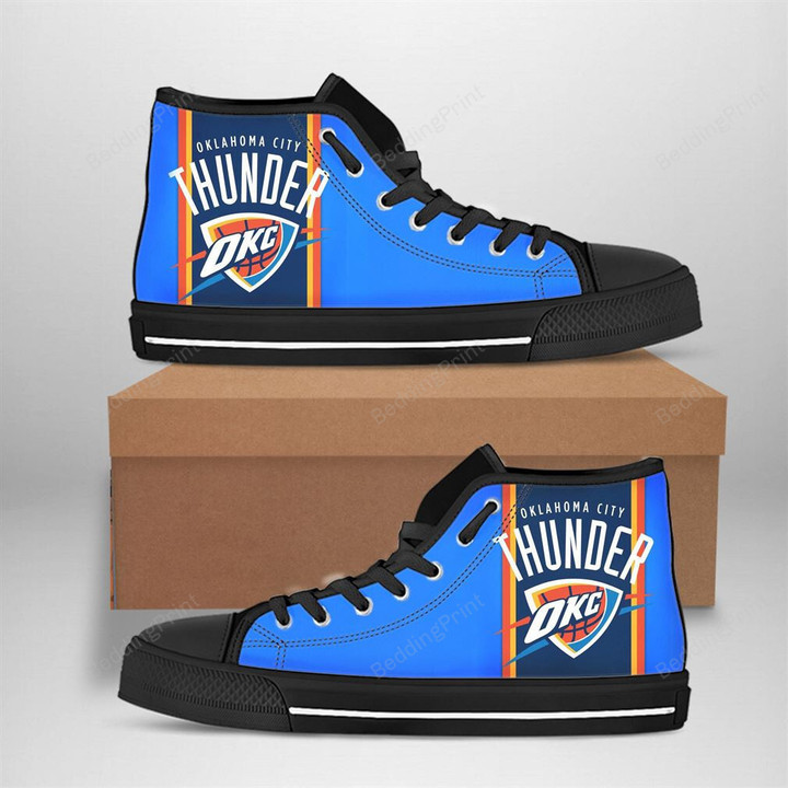 Oklahoma City Thunder Nba Basketball High Top Shoes