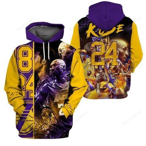 Kobe Bryant 24 Los Angeles Lakers Unisex 3d Hoodie