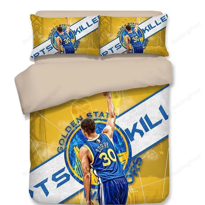 Nba Golden State Warriors Stephen Curry 30 Basketball Bedding Set For Fans