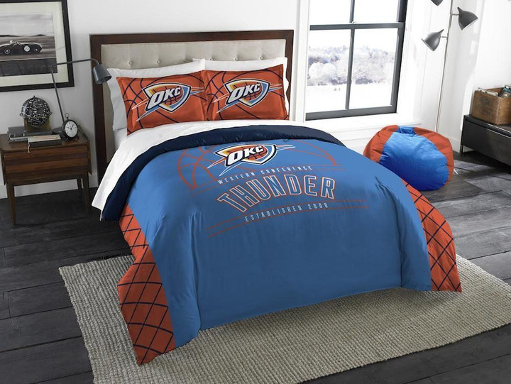 Oklahoma City Thunder Bedding Set (Duvet Cover & Pillow Cases)