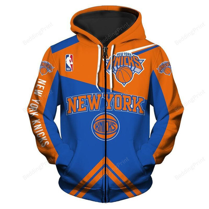 New York Knicks 3D All Over Print Hoodie, Zip-up Hoodie