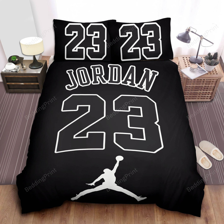 Nba Michael Jordan 23 Basketball Bedding Set For Fans (Duvet Cover & Pillow Cases)