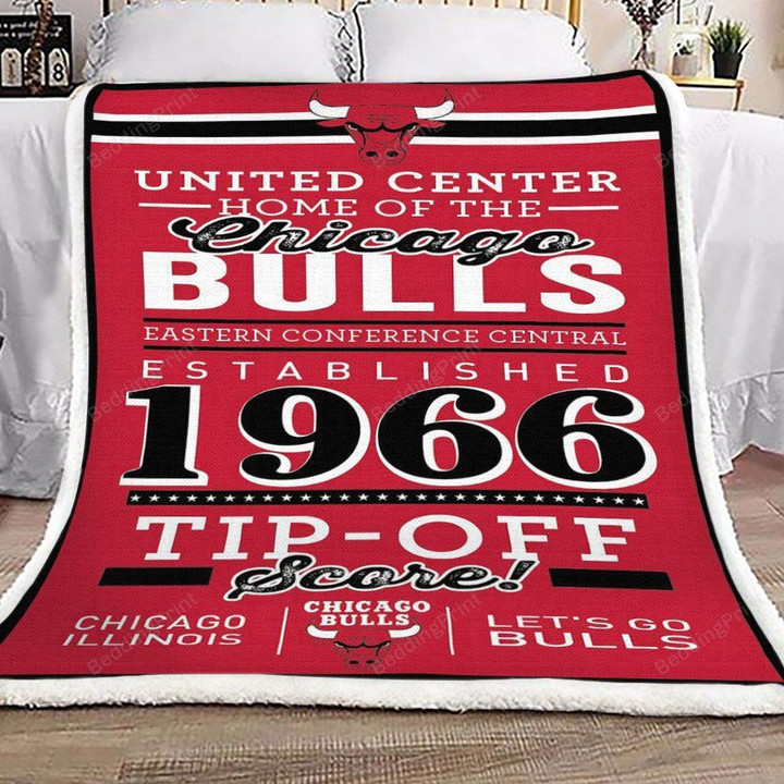 Chicago Bulls Sherpa Fleece Blanket