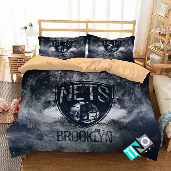 Nba Brooklyn Nets 1 Logo 3d Personalized Duvet Cover Bedding Sets V