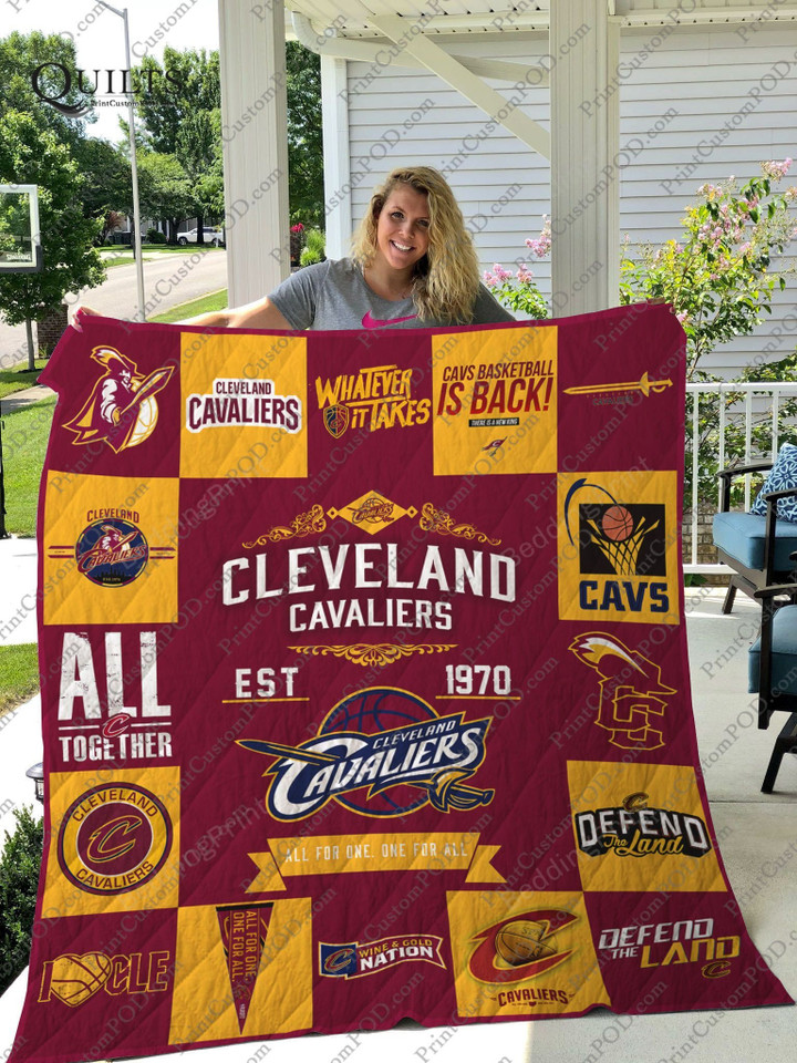 Cleveland Cavaliers Quilt Blanket 01