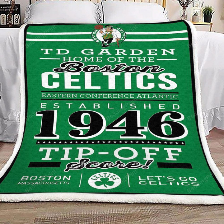 Boston Celtics Sherpa Fleece Blanket