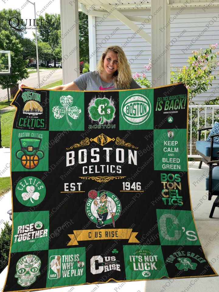 Boston Celtics Quilt Blanket 01
