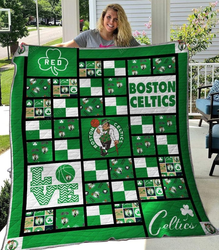 Boston Celtics V1 Quilt Blanket