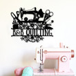 Personalized Sewing Lovers Metal Sign Art