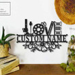 Personalized Love Sewing Metal Wall Decor