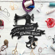Personalized Sewing Room Metal Wall Decor