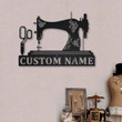 Personalized Sewing Room Metal Wall Art Decor