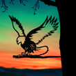 Flying Free Eagle Metal Art, Garden Signs