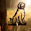 Golden Retriever Puppy Love Metal Art, Garden Signs