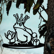 Frog Prince Metal Art, Garden Signs