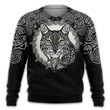 Viking Cat Zip Hoodie Crewneck Sweatshirt T-Shirt 3D All Over Print For Men And Women
