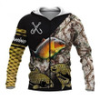 Carp Fishing Zip Hoodie Crewneck Sweatshirt T-Shirt 3D All Over Print For Men And Women