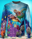 Turtle Zip Hoodie Crewneck Sweatshirt T-Shirt 3D All Over Print For Men And Women