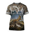 Dog Deer Hunting Zip Hoodie Crewneck Sweatshirt T-Shirt 3D All Over Print For Men And Women