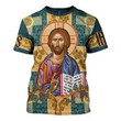 Jesus Greek Zip Hoodie Crewneck Sweatshirt T-Shirt 3D All Over Print For Men And Women