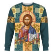 Jesus Greek Zip Hoodie Crewneck Sweatshirt T-Shirt 3D All Over Print For Men And Women
