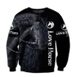 Beautiful Horse Zip Hoodie Crewneck Sweatshirt T-Shirt 3D All Over Print For Men And Women