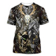 Grim Reaper Hunting Zip Hoodie Crewneck Sweatshirt T-Shirt 3D All Over Print For Men And Women