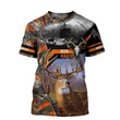 Deer Hunting Zip Hoodie Crewneck Sweatshirt T-Shirt 3D All Over Print For Men And Women