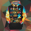 Autism Zip Hoodie Crewneck Sweatshirt T-Shirt 3D All Over Print For Men And Women