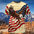 Eagles Independence Day Zip Hoodie Crewneck Sweatshirt T-Shirt 3D All Over Print For Men And Women