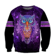 Owl Zip Hoodie Crewneck Sweatshirt T-Shirt 3D All Over Print For Men And Women