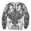 Viking Tatoo Zip Hoodie Crewneck Sweatshirt T-Shirt 3D All Over Print For Men And Women
