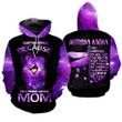 Autism Mom Mom Gift Zip Hoodie Crewneck Sweatshirt T-Shirt 3D All Over Print For Men And Women